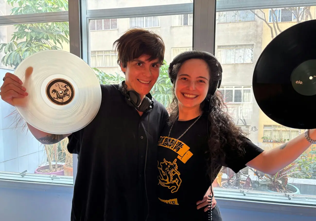 Dj Grazi Flores and PAULA CHALUP